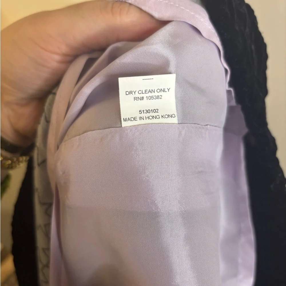 Tocca Anthropologie Black Silk Velvet Stars Midi Dress | Size 6 - Picture 6 of 7